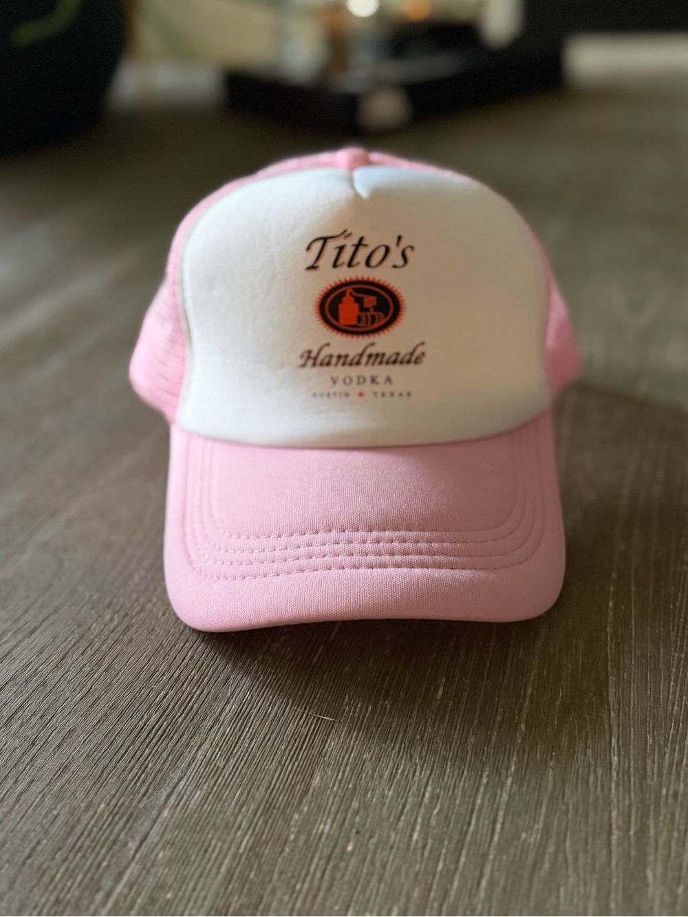 Tito’s Handmade Vodka Pink Trucker Hat Snapback - NWOT